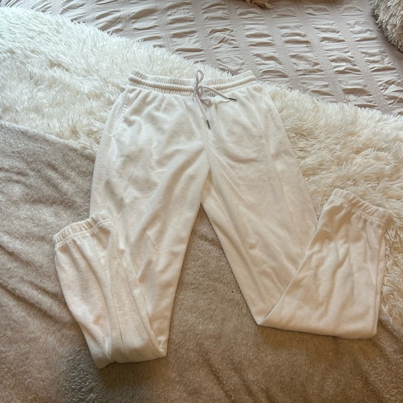 White Sweat Pants - Picture 1 of 2